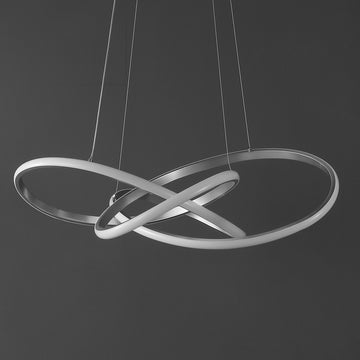 Alexia 25" Abstract Integrated LED Metal Adjustable Pendant - JONATHAN Y